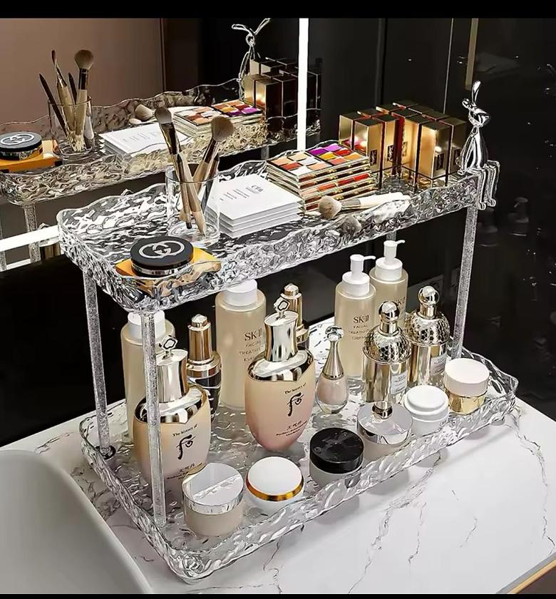 Two - tire make up organizer image