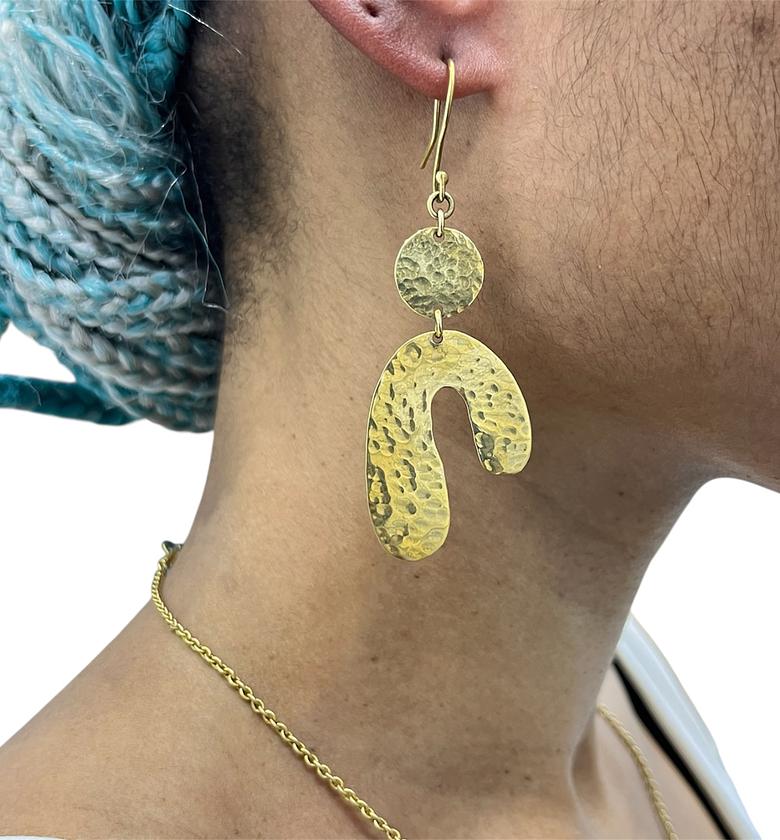 Lulu Brass Earrings  image