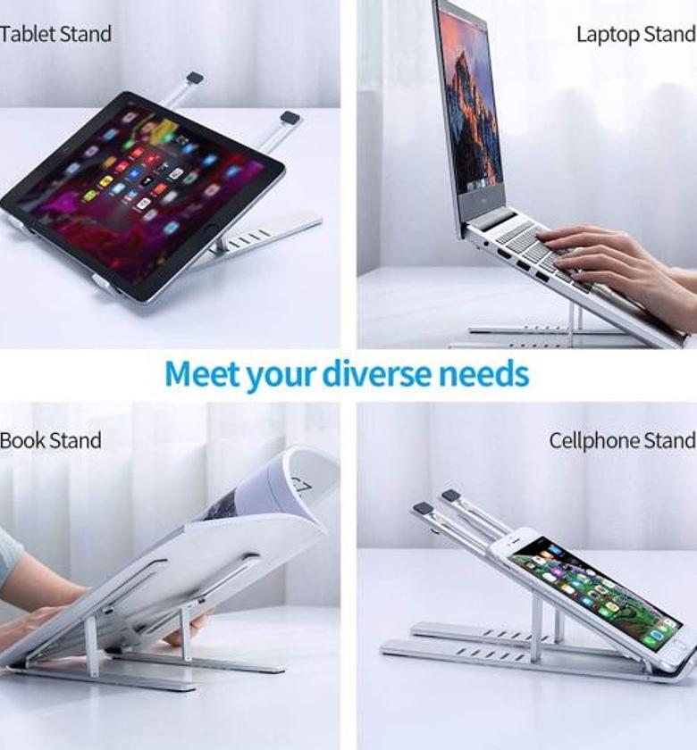 Creative foldable adjustable laptop stand image