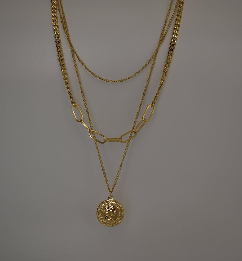 Coin Layered Necklace  image