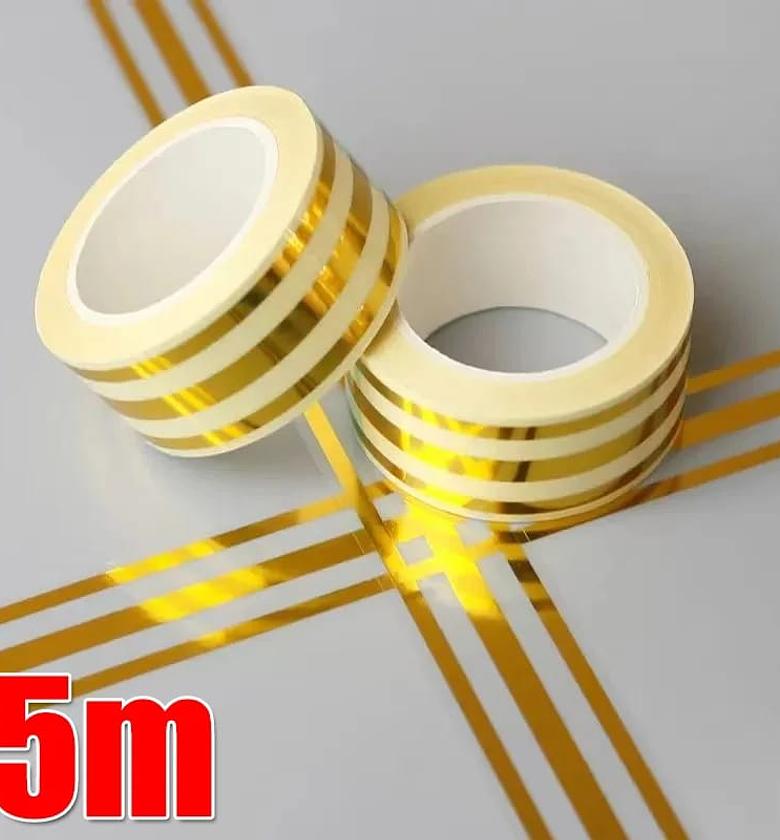 Ceramic Tile Gap Gold Tape  image