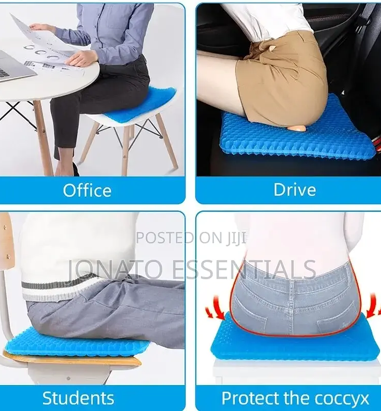 Gel Seat Cushion, Car Seat Cushion, Office Chair Cushion image
