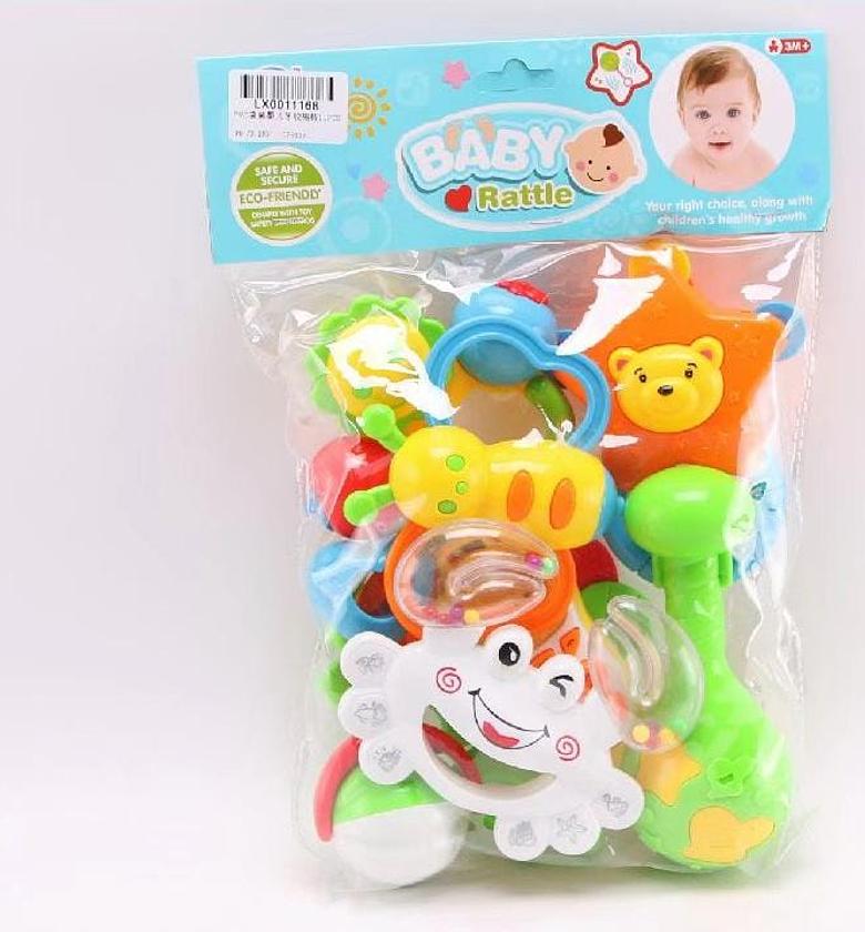 Rattle Teething Toys Bottle Storage For Newborn image