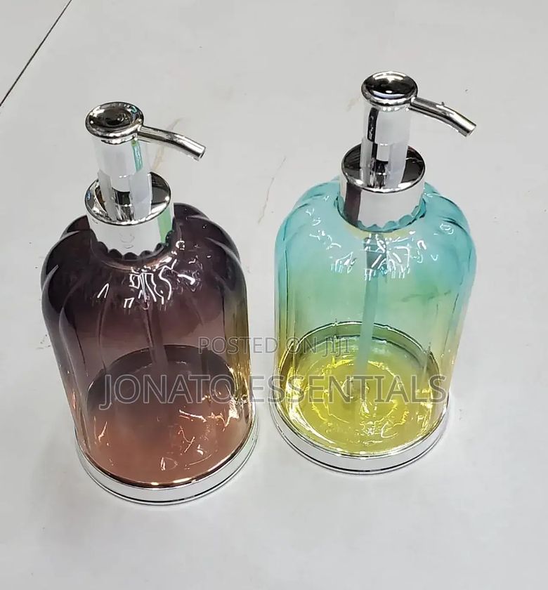 Luxury Glass Soap Dispenser, Stylish Lotion Dispenser image