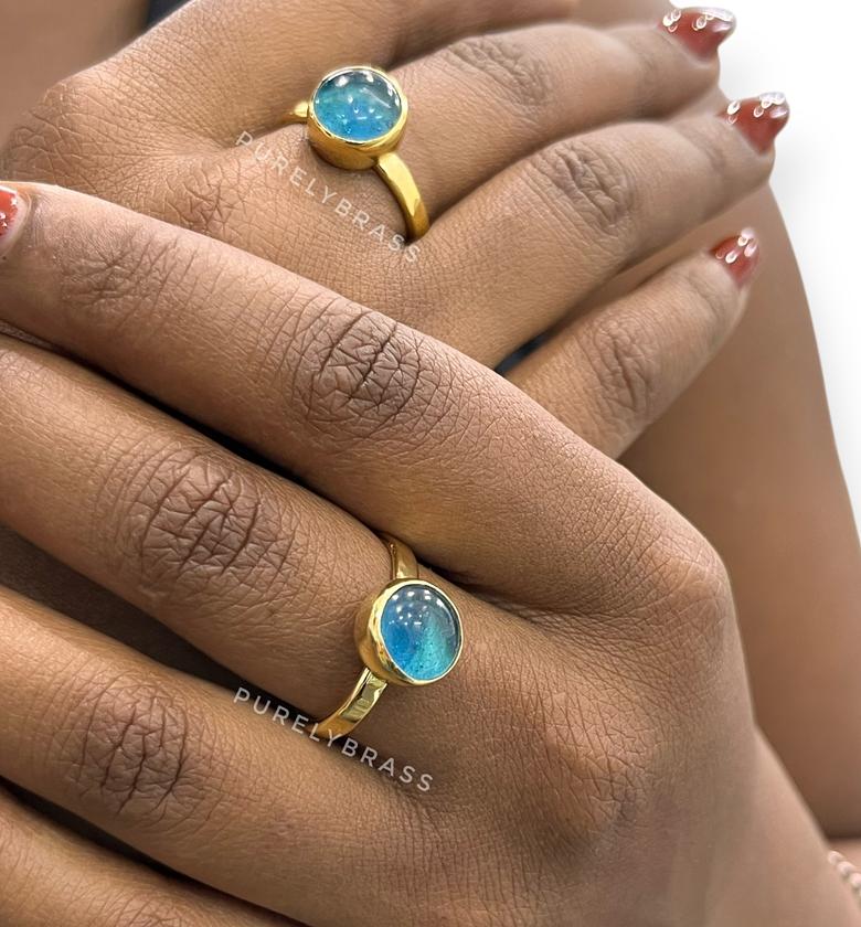 Zola Brass Rings  Adjustable  image