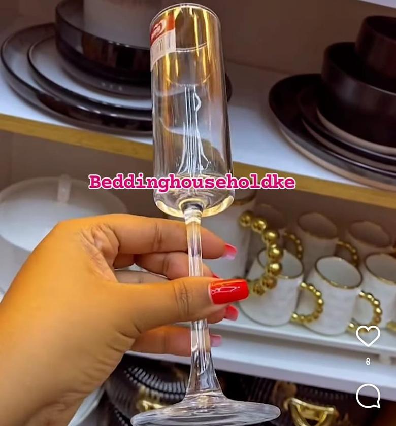 6pcs Crystal Glass Champagne Cup Home Creative Wine Glasses Cocktail Glass image