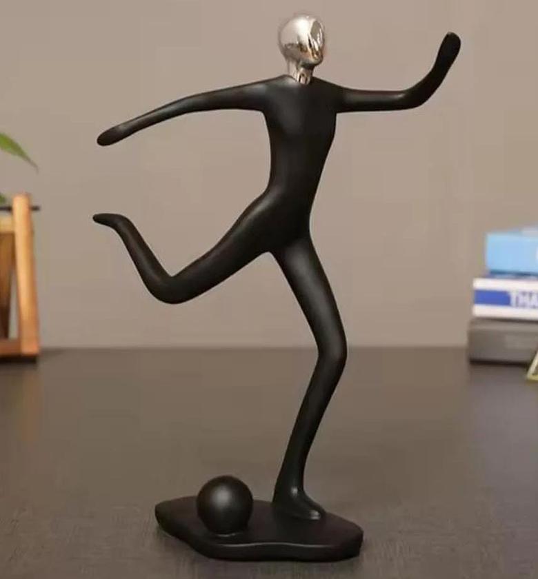 Football Sculpture Ceramic Decor piece image