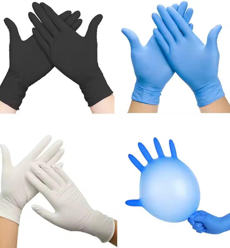 100pcs Disposable Nitrile Gloves, Synthetic Gloves image