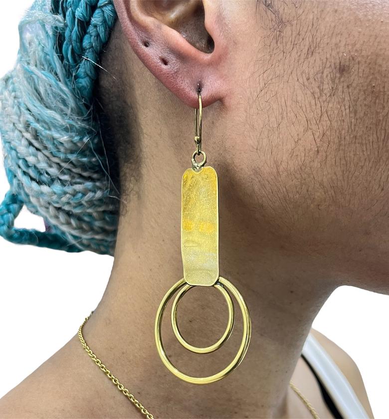 Sanaa Brass Earrings  image