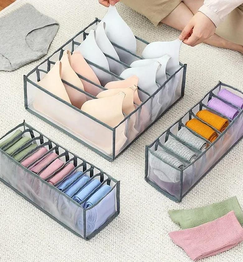 3in1 Folding Closet Organizer Storage Wardrobe image