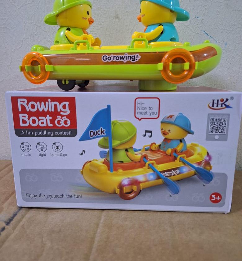 Electric Rowing Duck Boat Toy.  image
