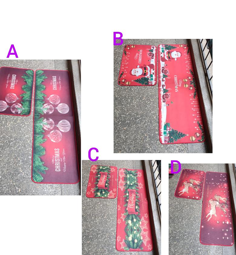 2in1 Christmas kitchen mat image