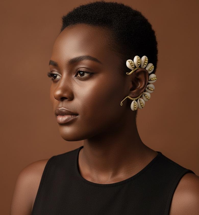 Handmade Cowrie Earcuff image