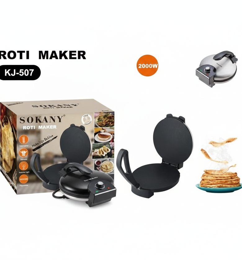 Sokany Chapati Maker - Electric Non-Stick Roti Press image