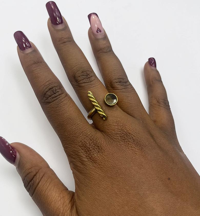 Patina Brass Rings image