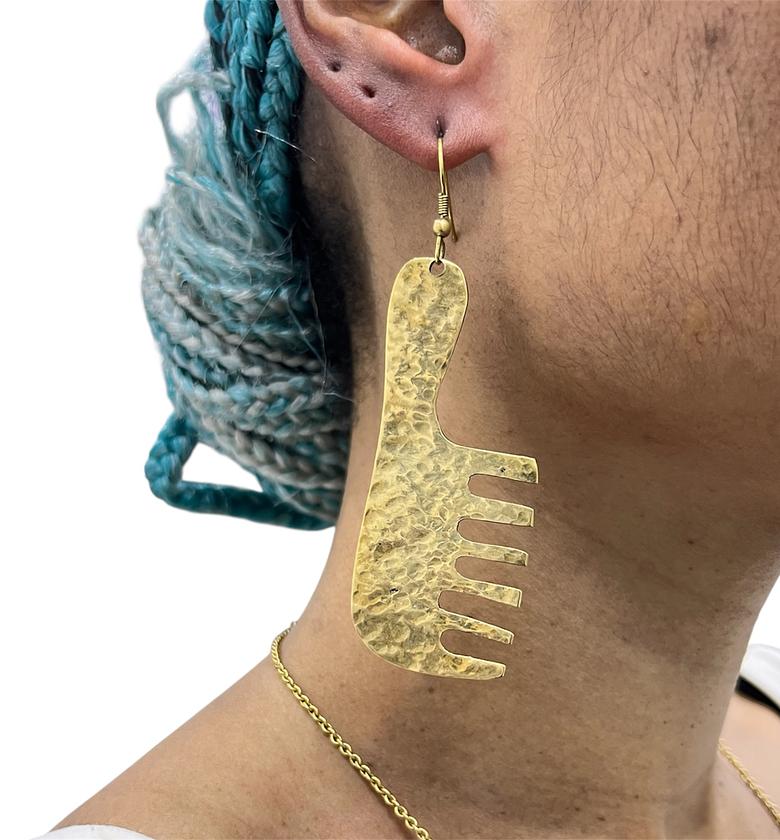 Shani Brass Earrings  image