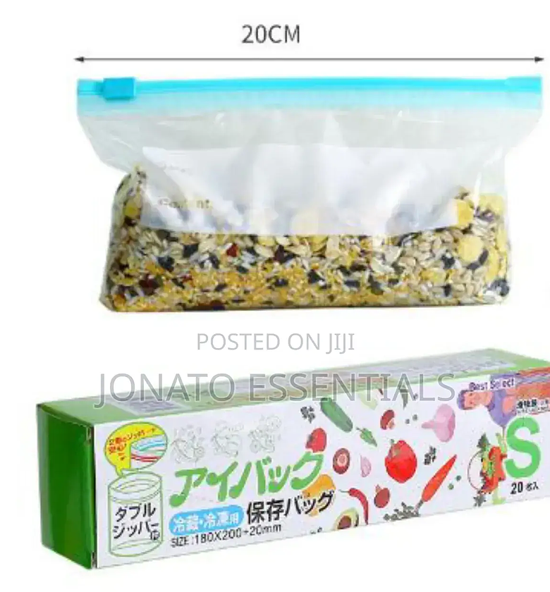 15pc Reusable Zipper Bags, Ziplock Paper Bags image