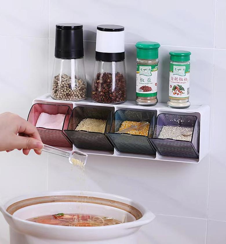 Wall Mounted Spice Rack Set, Boxes image