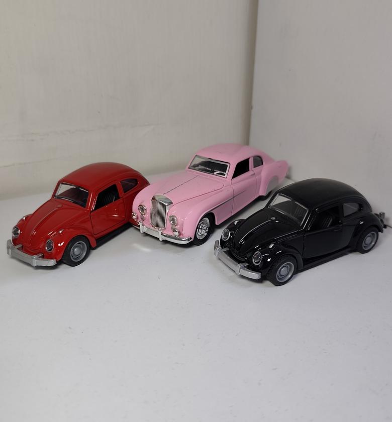 Diecast Metal Vintage Toy Cars, VW Beetle & Classic Models image