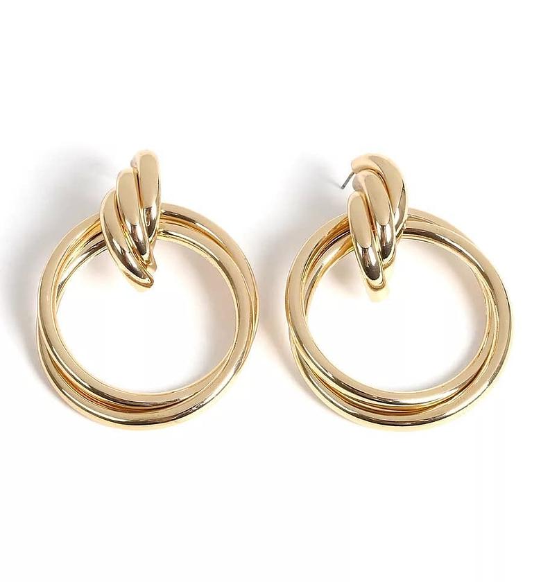 Boho Dangle Golden Earrings  image