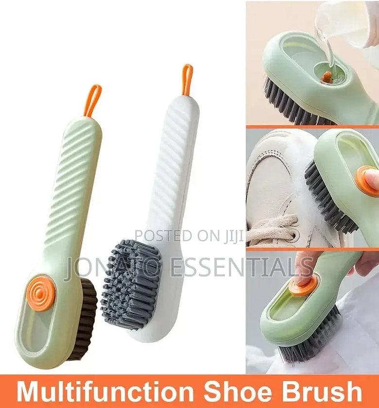 Multifunctional Cleaning Brush With Liquid Soap Dispenser image