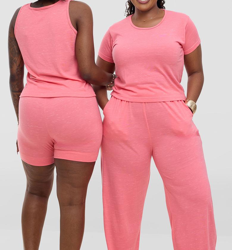 Inroses Azure Elegance 4 Pieces Lounge Wear Set - Blush Pink image