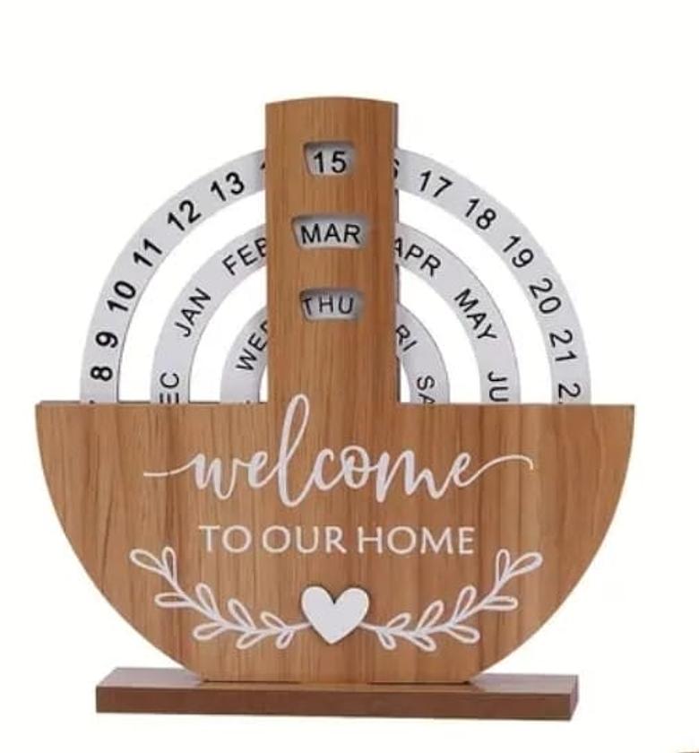  Manual Rotating Turntable Calendar. image