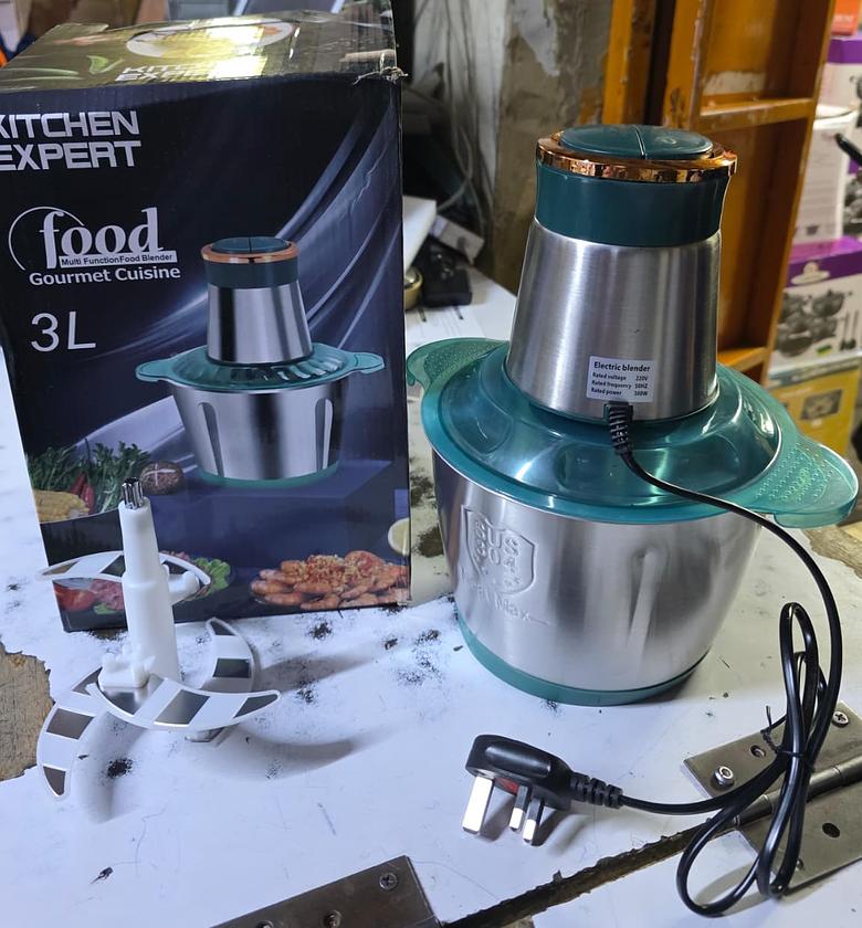 Electric Chopper.  Heavy Duty Electric Food Processor Meat Grinder/ Fruit Vegetable Chopper Stainless Bowl image