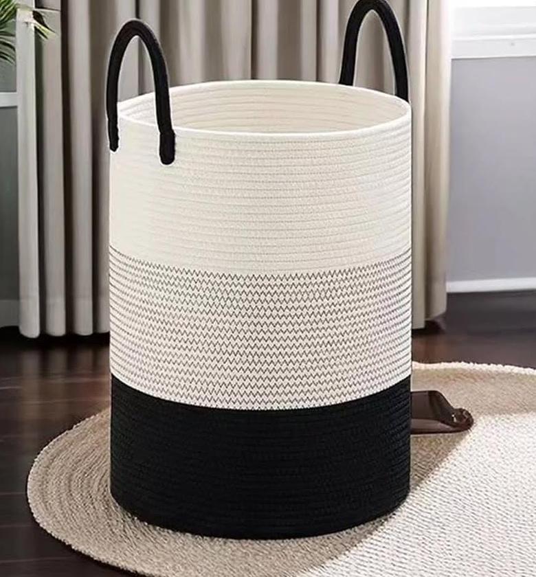 Cotton rope basket, for storage of toys, image