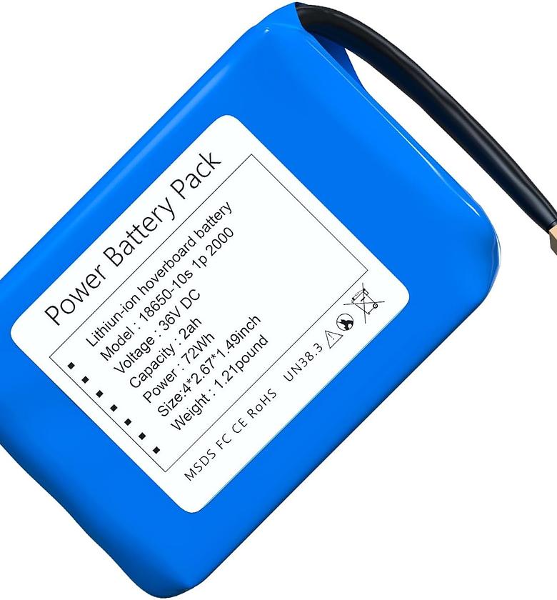 Hoverboard Battery 36V Lithium Rechargeable Battery image