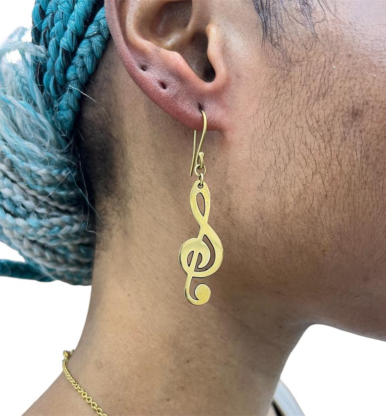 Chike Brass Earrings  image