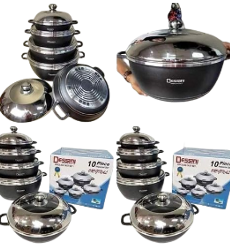 Cookware Set. Dessin 10pcs cookware set original..made in Italy image