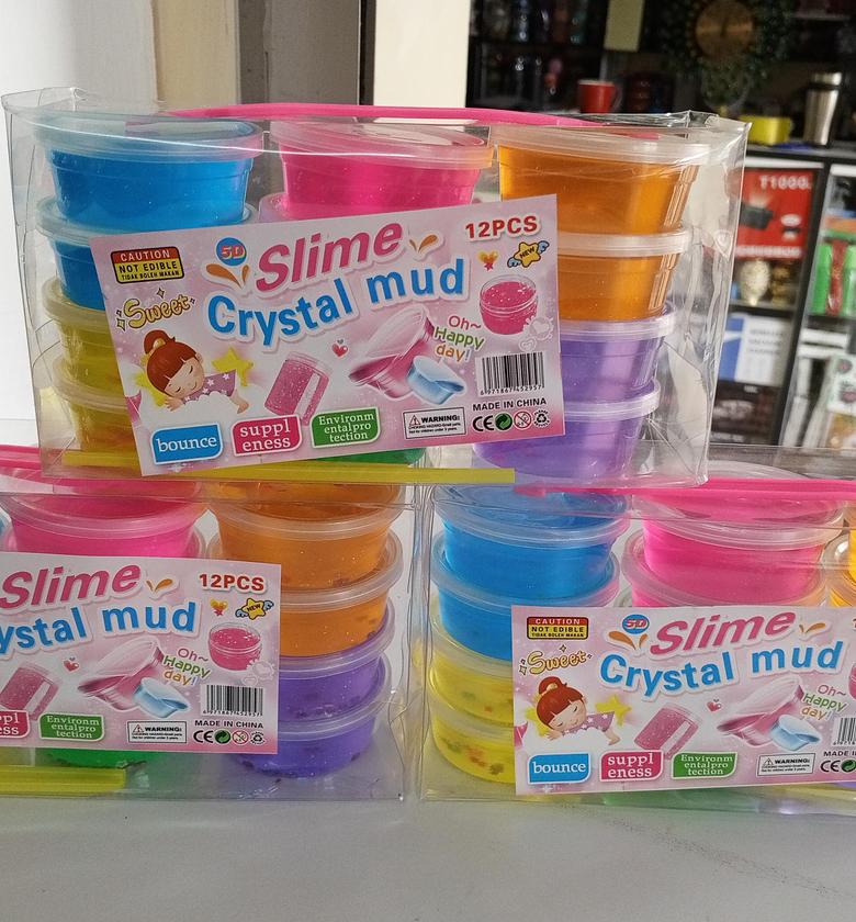Colorful Crystal Mud Slime Set for Kids Fun Toy image