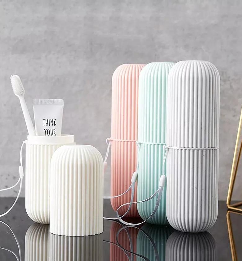Toothbrush Toothpaste Holder Travel Portable image