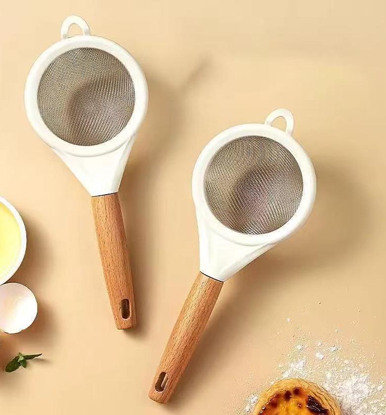 Wooden finish handle sieve image