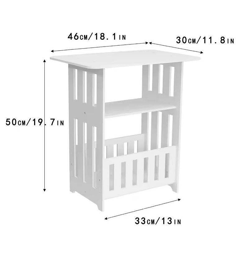 Modern Nordic Style Wooden Storage Table image
