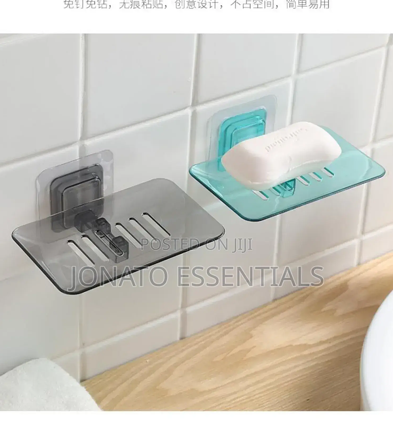 Transparent Drain Soap Holder, Soap Dish image
