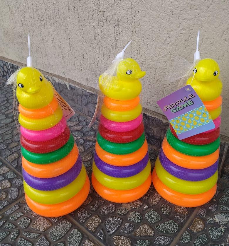 Rainbow Tower Stacking Rings Toy Toddler Learning Preschool Toys Kids Gifts image