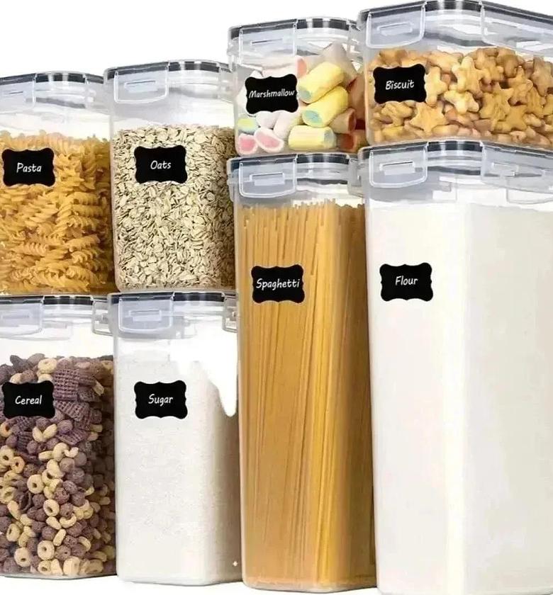 8 pcs Food/Pantry Storage Containers image