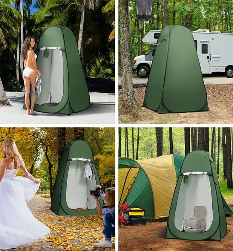 Pop up tent  Camping shower,dressing,toilet etc. Black only image