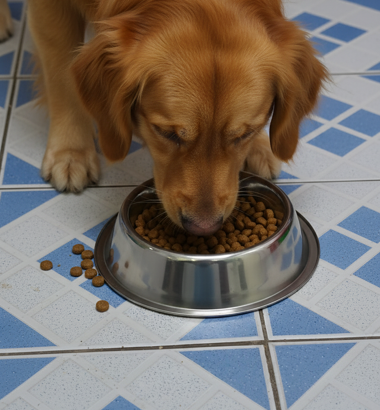 Vinod Stainless Steel Dog Bowl, Stainless Steel Dog Feeding Bowl image