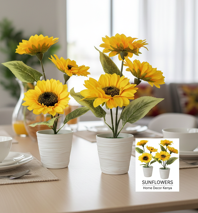 Sunflower Flower With Pot image