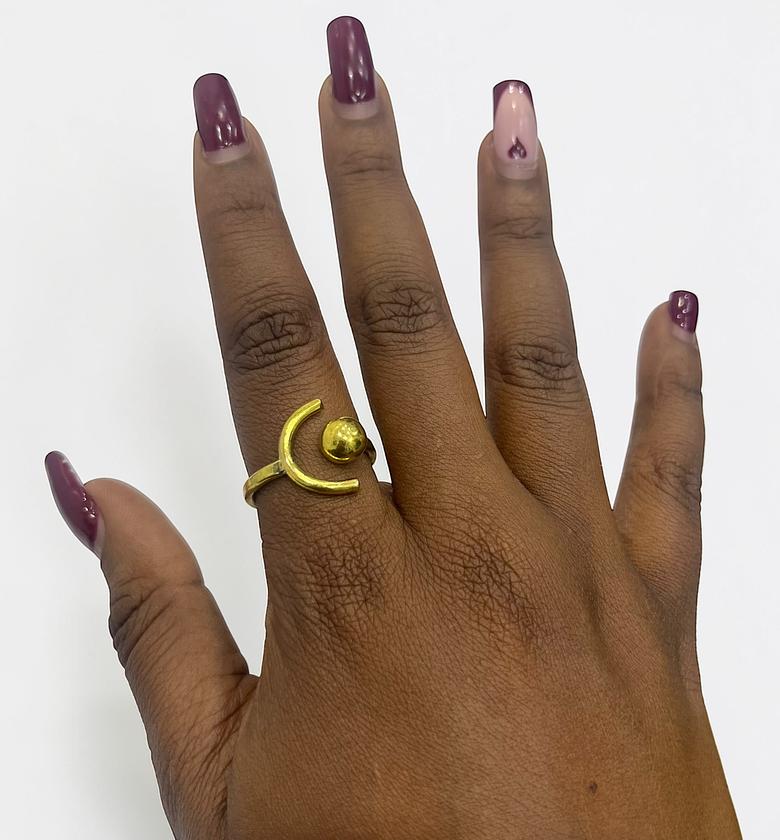 Moon Brass Rings image