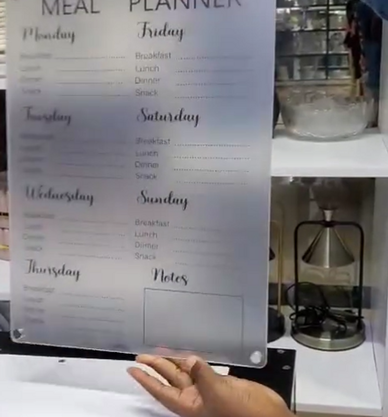 Fridge Magnetic Meal Planner. image