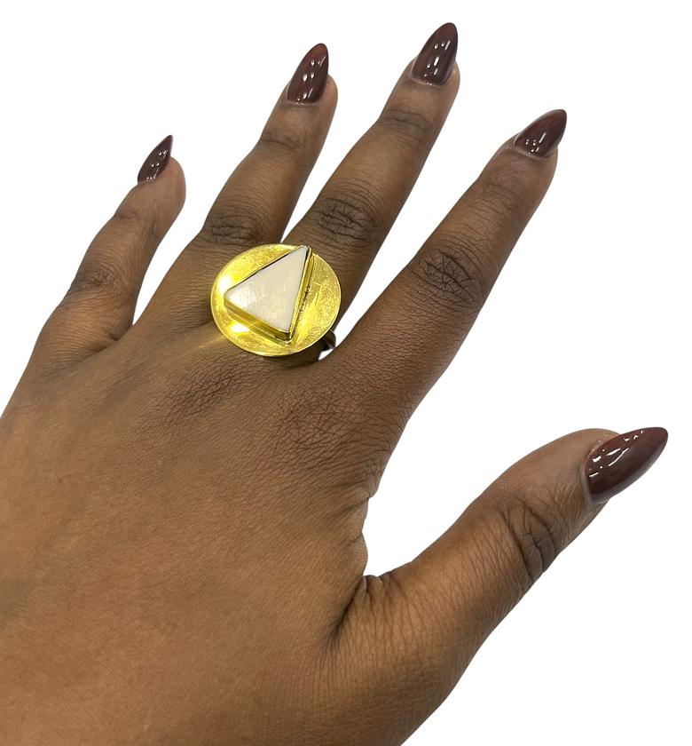 Omari Brass Ring Adjustable  image