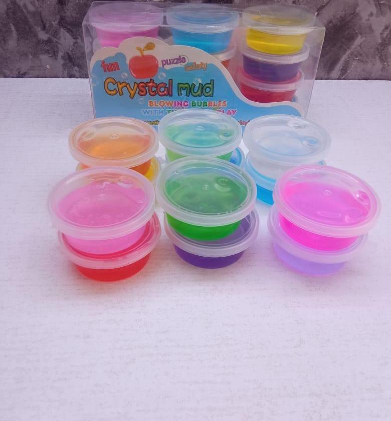 Colorful Crystal Mud Slime Set for Kids Fun Toy image