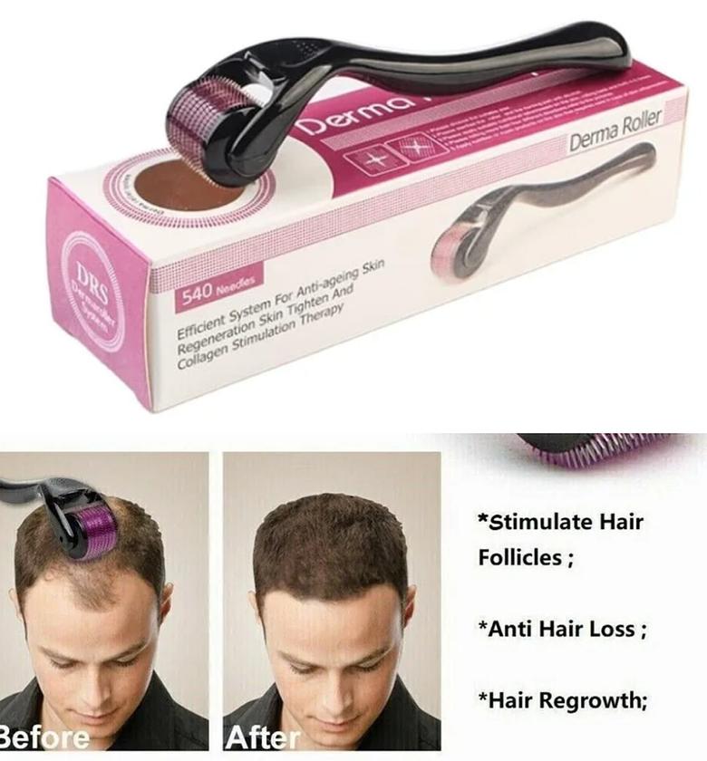 Derma Roller for Hair Growth, Beard Skin Care, Microneedle image