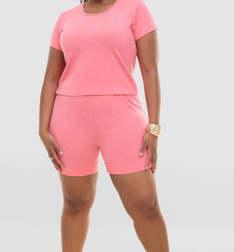 Inroses Luxe Blush Lounge Wear-Short Set - Blush  Pink image