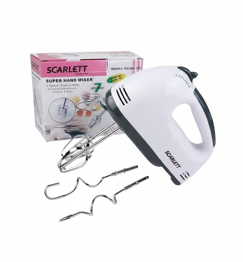 7 Speed Electric Hand Mixer, Egg Beater, Spiral Whisk image