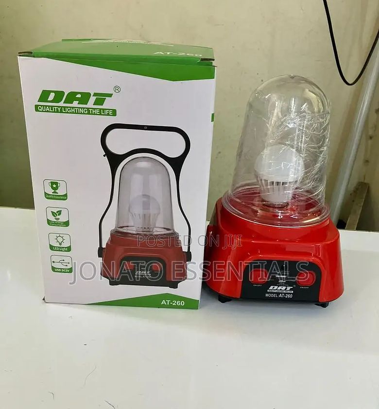 DAT AT-260 Rechargeable LED Lantern With Solar Charging image